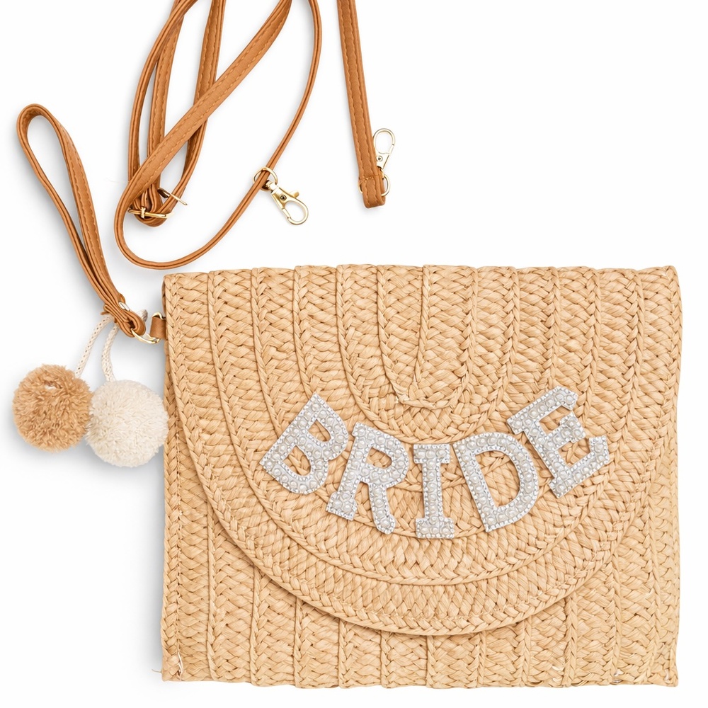 BRIDE Woven Shoulder Bag Clutch New